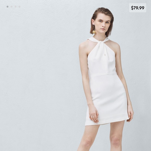 mango halter neck dress